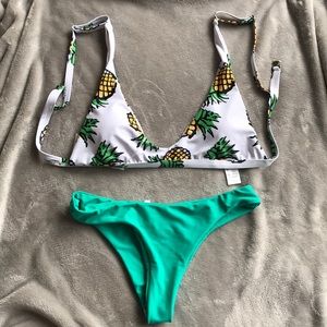 Zaful pineapple bikini set